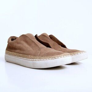 Steve Madden Dasher Espadrilles Suede Slip Ons in Tan Women Size 8